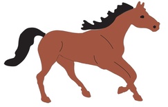Лезвие Galloping Horse от Cheery Lynn Designs