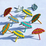 Набор брадсов Eyelet Outlet - Beach Umbrella Brads, 12 штук