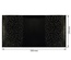 Отрез кожзама с тиснением  золотой фольгой Golden Mini Drops Black, размер 500мм х 250мм, ТМ Фабрика Декора