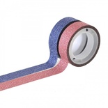 Набор лент самоклеящихся блестящих с клеевым слоем Pink and Navy, 2 шт по 3 м, TM Santi
