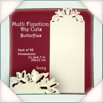 Заготовки от Flower Soft - Multi Function Die Cuts - Butterflies (Ivory)
