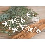 Чипборд ScrapBox - Новогодние бордюры с остролистом (2 шт) Hw-036