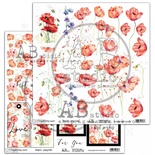 Лист скрапбумаги от ABstudio - elements "Magic Poppies"