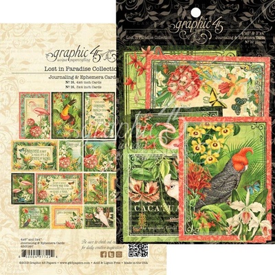 Набор карточек Graphic 45 - Lost In Paradise, 32 штуки