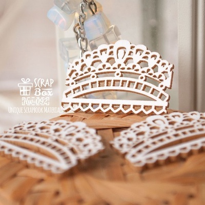 Чипборд ScrapBox - Элемент Кружево Hw-092, 3 шт