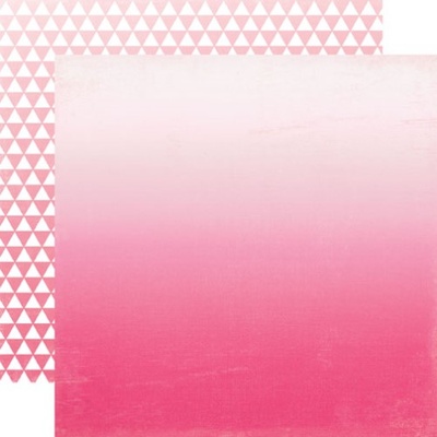 Лист скрапбумаги от Echo Park - Hot Pink Ombre, 30х30 см