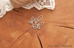 Чипборд "Ветка с листиками" от WOODchic, 6х4.8 см