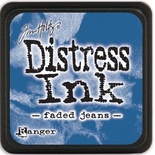 Штемпельная подушка Ranger - Distress Mini Ink Pad - Faded Jeans