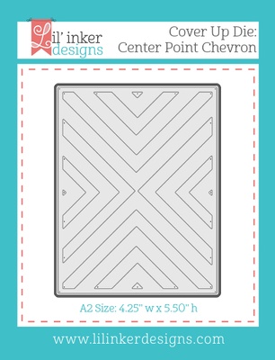 Нож для вырубки от Lil' Inker Designs - Cover Up Die: Center Point Chevron