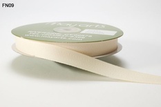Лента TWILL -  IVORY, цвет бежевый, ширина 16 мм, длина 90 см