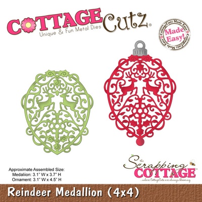 Лезвие CottageCutz Reindeer Medallion, 10х10 см
