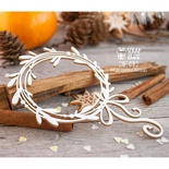 Чипборд ScrapBox - Новогодний венок из омеллы Hr-124