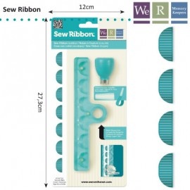 Инструмент от We R Memory Keepers - Sew Ribbon Punch & Stencil - Scallop