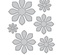 Ножи от Spellbinders – Shapeabilities Succulent and Mum Flower Etched Dies Thoughtful Expressions by Marisa Job