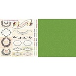 Лист скрапбумаги Webster's Pages From the Heart, 30х30 см, двусторонняя