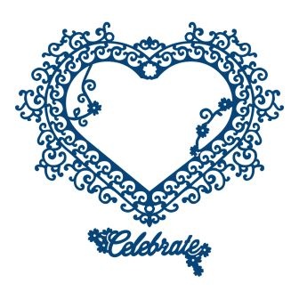 Нож от Tattered Lace Interlocking Dies (Set) - Celebrate - Сердце