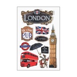 Объемные наклейки от Paper House 3D Stickers 4.5"X7.5" - Discover London, 11х19 см, 9 шт.