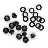 Люверси і кільця від WeRM -3/16, We R Eyelets & Washers Standar,  колір чорний, 35 шт.