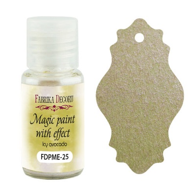 Сухая краска Magic paint with effect, цвет Ледяной авокадо, 15мл