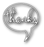 Нож для вырубки от Poppystamps - Thanks Word Balloon