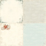 Лист односторонней бумаги от Pion Design - Forget me not - From my Heart II, 30х30