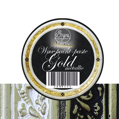 Краска с эффектом патины - Gold metallic, 30 ml