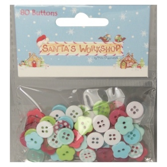 Набор пуговиц пластиковых от Helz Cuppleditch - Santa’s Workshop