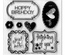 Лезвия и штампы от Sizzix - Framelits Die Set 8PK w/Stamps - Birthday & Frames