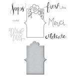 Нож для вырубки + штампы от Spellbinders - Quite Contrary - Debi Adams - Fresh Sentiments