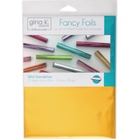 Фольга Gina K Designs Fancy Foil 6"X8" 12/Pkg Wild Dandelion, 12 листов в наборе, арт. 18037