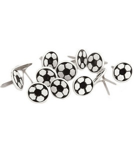Набор брадсов Eyelet Outlet - Ball Brads Soccer Balls, 12 штук