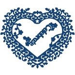 Нож для вырубки от Tattered Lace - Celebrate interlocking die - Сердце