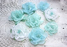 Набор цветов Royalty flowers Голубой микс, ТМ Iris, 8 шт