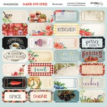 Лист двусторонней бумаги от Scrapmir - Билетики  -  Sugar and Spice, 20х20см