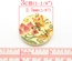 Деревянная пуговица Multicolor Butterfly Pattern B15465, диаметр 3 см, 1 шт.