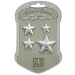 Гипсовое украшение от Melissa Frances - Super Stars, 4 шт.