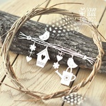 Чипборд ScrapBox - Композиция из ивовых веток и птичек Hh-192