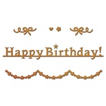 Ножи от Spellbinders – Happy Birthday Garland