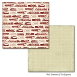 Лист двусторонней бумаги Carta Bella Well Travelled - The Express, размер 30х30 см