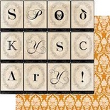 Акция! Двусторонний лист бумаги от My Mind's Eye - Happy Haunting - Spooky, 30,5x30,5см
