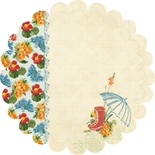 Лист скрапбумаги Webster's Pages - Spring Market Diecut - размер 30х30 см, фигурный