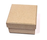 Заготовка коробки из папье-маше от Scrapberry's, Квадратная, 7x7x4 cм