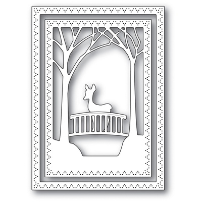 Ножи от Memory Box - Woodland Bridge Frame craft die - Деревянный мост