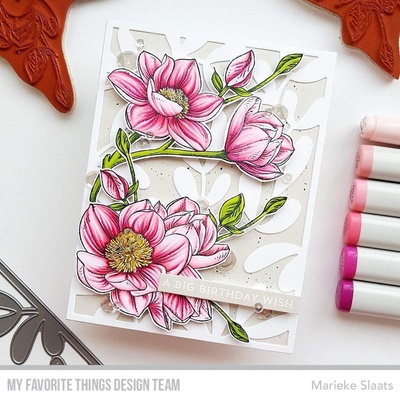 Резиновый штамп My Favorite Things - BG Magnolia Blossoms, 2 шт.