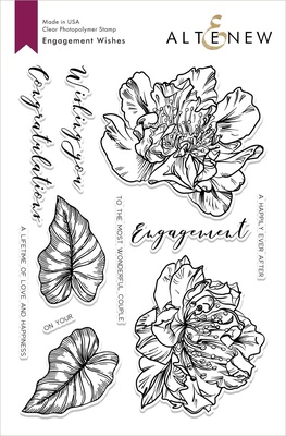 Ножи и штампы от Altenew - Engagement Wishes Stamp & Die Bundle