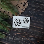 Чипборд набор Снежинки 20 от WOODchic, 4х4 см 3х3 см