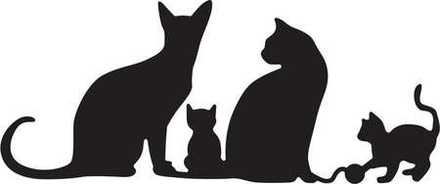 Нож для вырубки от Cheery Lynn Designs - Kitty Kitty Meow Meow