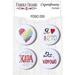 Набор скрапфишек Фабрика Декору из 4 шт. FDSC 035