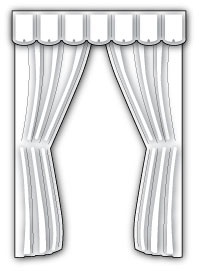 Нож для вырубки от Poppystamps - Plush Curtains