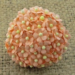 Цветочки Sweetheart, персиковый, 10мм, 10 шт.